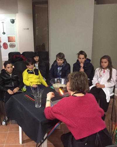 Educational activities with children in the premises of the Nepi civic museum