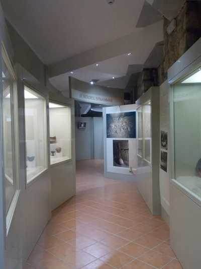 view of a room inside the civic museum of nepi