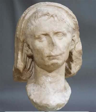 the head of octavianus augustus